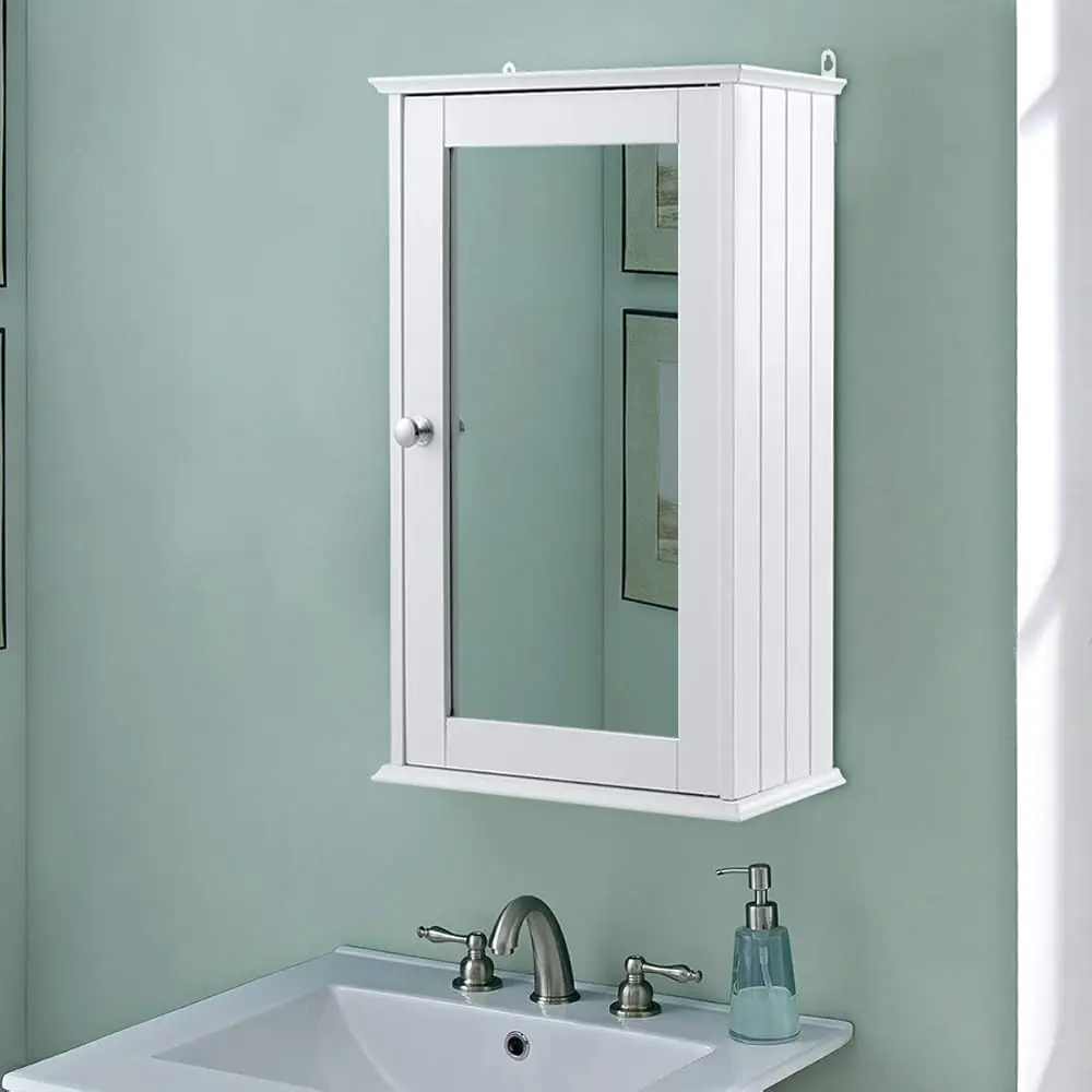 

Bathroom Mirrored Cabinet, Wall-Mounted Storage Cabinet, Medicine Cabinet With Single Door, Multipurpose Cabinet For Bathroom,