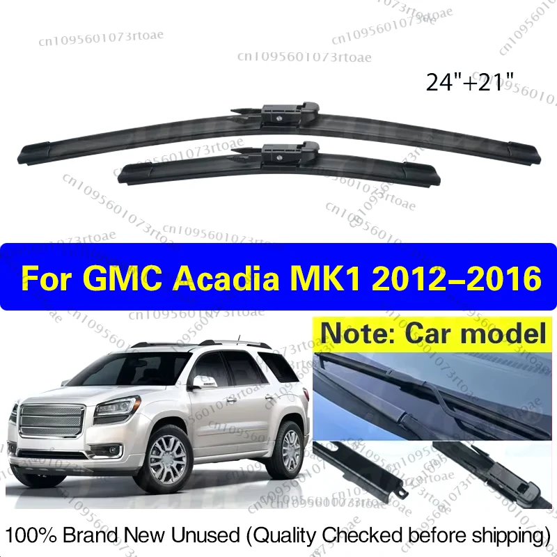 

For GMC Acadia MK 1 2012 2013 2014 2015 2016 Wiper Front Wiper Blades Windshield Windscreen Clean Window Rain Brushes 24"+21"