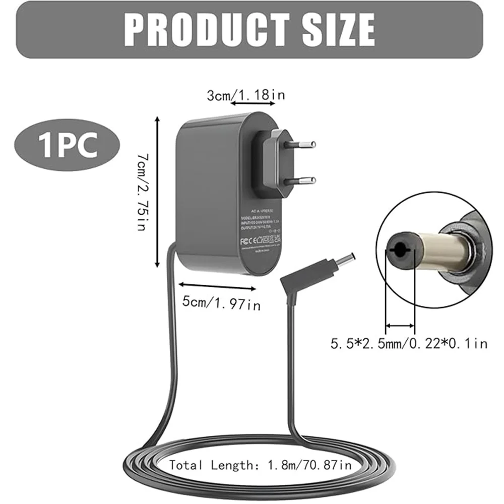 Charger 26.1V 0.78A Power For Dyson Dyson V8 V7 V6 DC58 DC61 DC62 SV03 SV04 SV05 SV06 Cordless Vacuum Cleaner Adapter Charger view 3