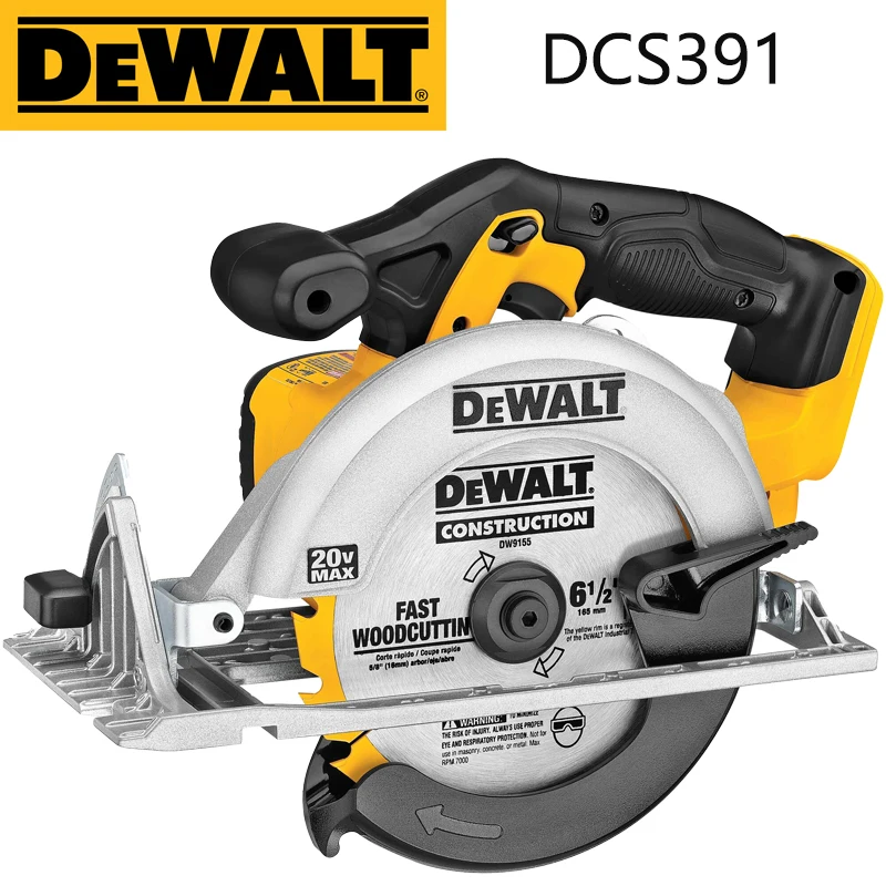 DEWALT Circular Saw 20V Lightweight 6-1/2 Inch Blade Engine DCS391 Bare Tools Only Electric Tool