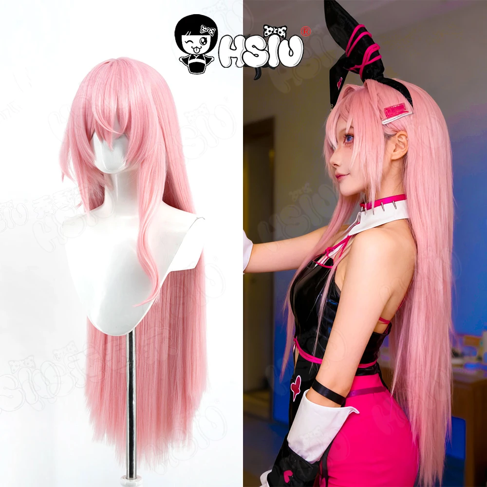 

Velvet Cosplay Wig HSIU 95CM Pink Long hair Heat Resistant Wigs+Wig cap Game NIKKE The Goddess of Victory Velvet Cosplay Wig