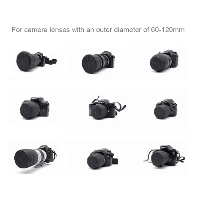 Camera Lens Cover Soft Silicone Protective Cap Parts Accessories For Canon Nikon Sony Olympus Fuji Lumix Pentax SLR DSLR Cameras