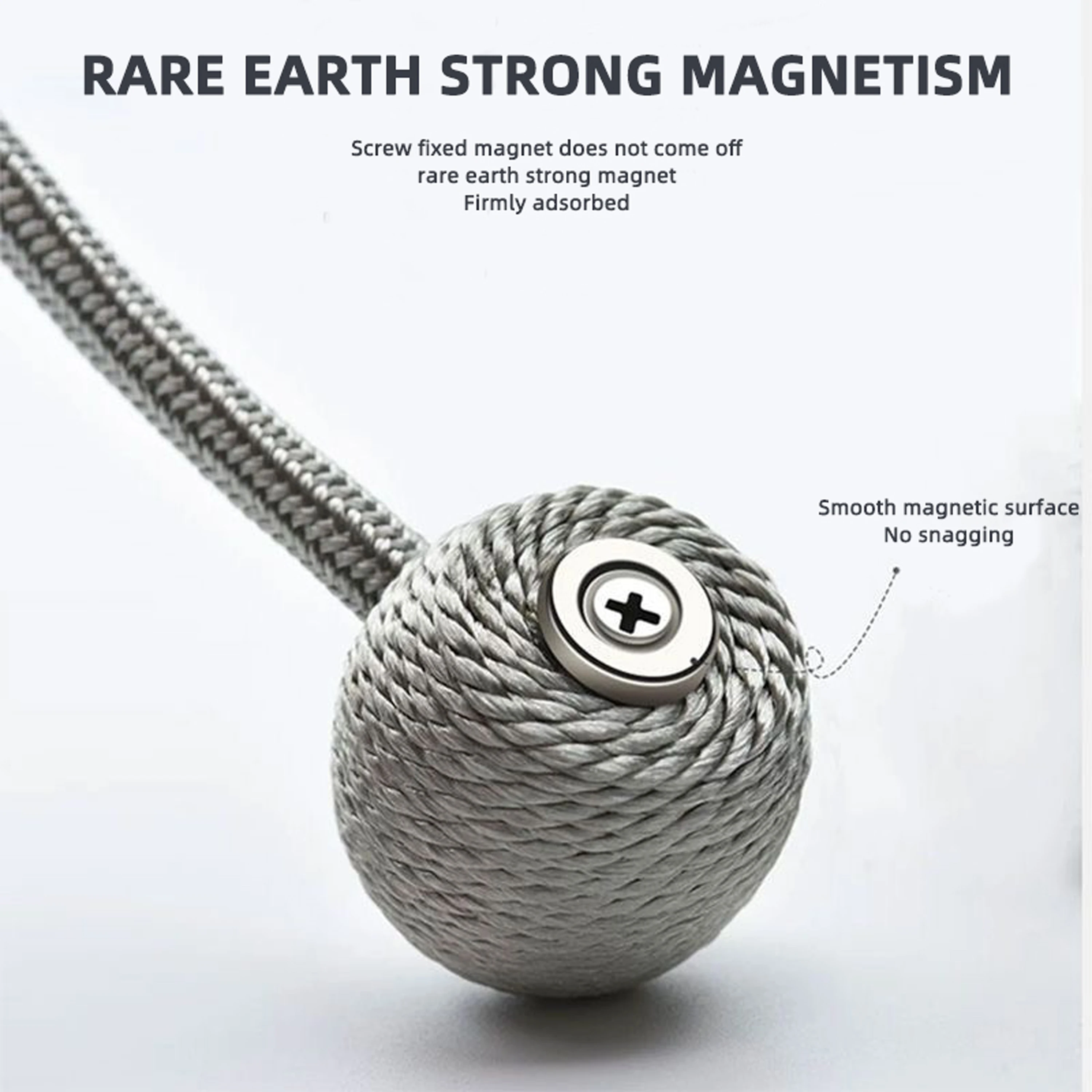 2pcs modern minimalist magnetic ball curtain tiebacks with thicker twisted cords can be styled at will,for bedrooms, living room