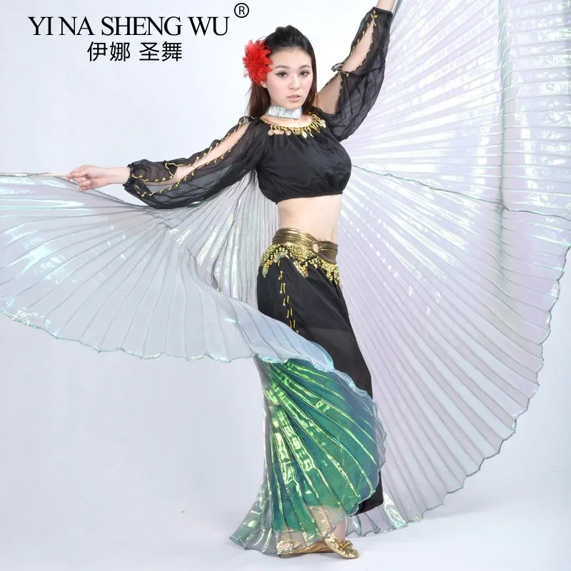 

Belly Dance Wings Color Dance Wings Adult Belly Dance Accessories Stage Performance Props Colorful Gauze Wings 9 Color