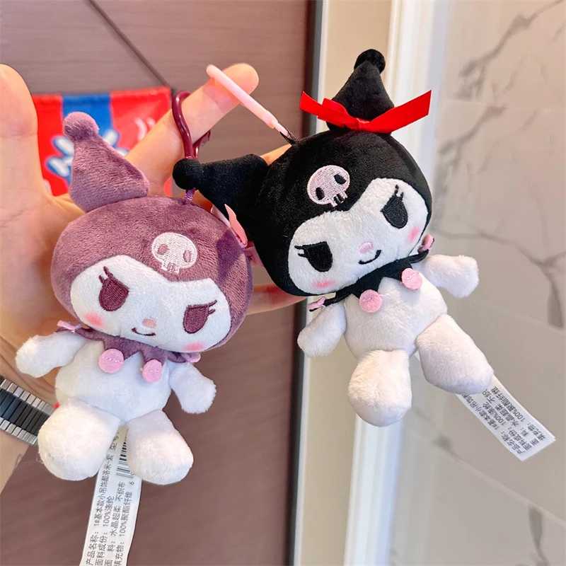 Anime Sleutelhanger Sanrio Hello Kitty Kuromi Knuffels Hanger Schattige Pluchen Speelgoed Kawaii Keyring Party Traktaties Verjaardagscadeau Voor Meisje