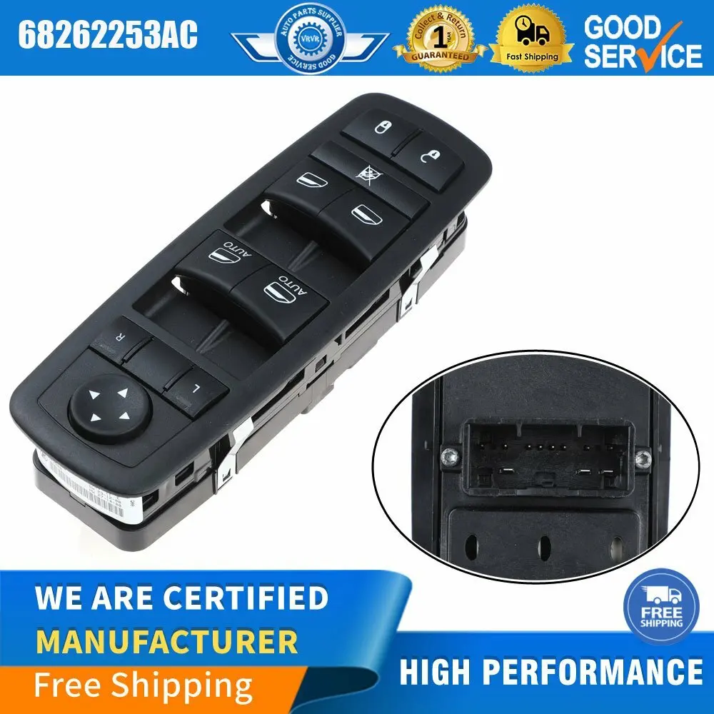 

Главный переключатель зеркала стеклоподъемника 68262253AA для Chrysler 300 для Dodge Charger 2015-