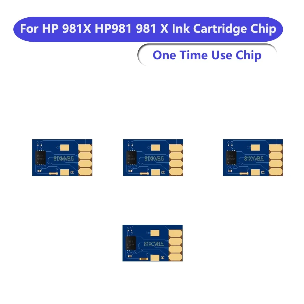 981XL 981 Chip desechable de uso único para impresora HP PageWide Enterprise 556xh/dn MFP 586dn/f/z MFP E58650dn(NA) MFP E55650(AP)