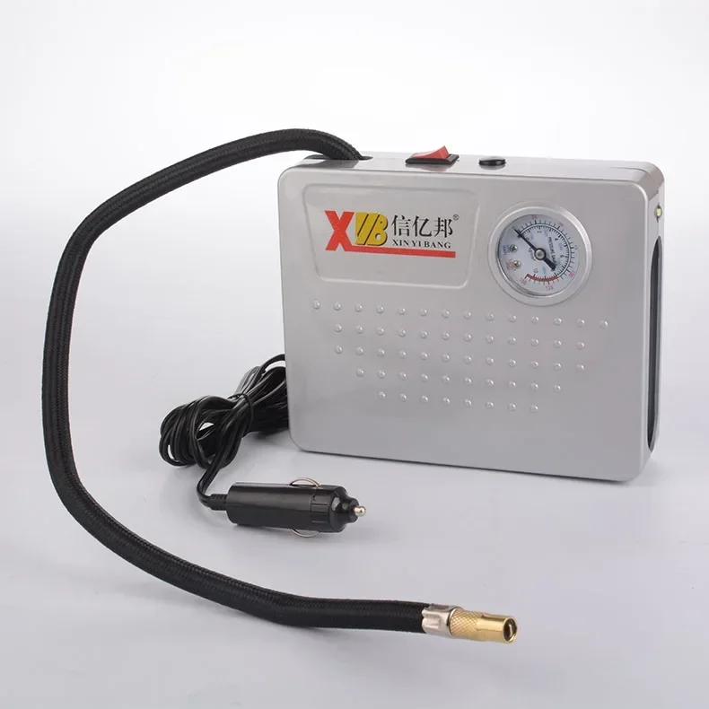 Portable Car Air Compressor Plastic Box Auto Air Pump Inflator With Tire Repair Tools