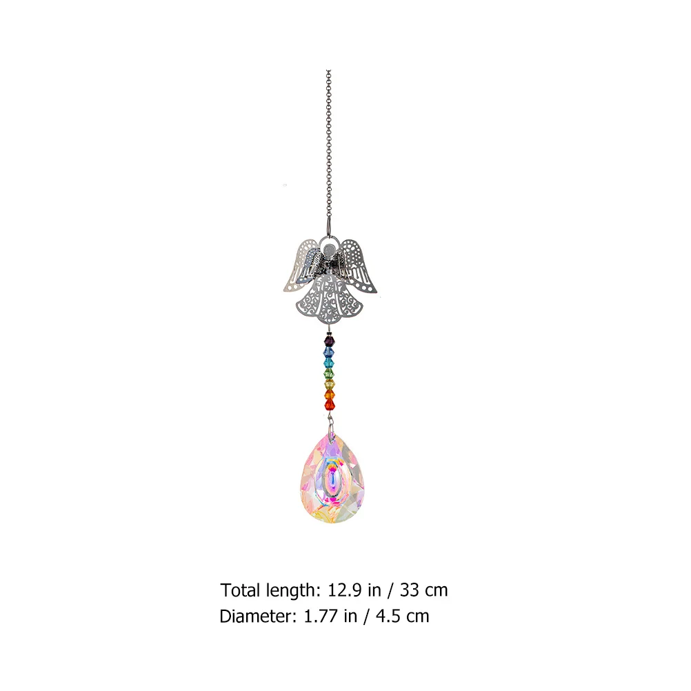 

6Pcs Crystal Sun Catcher Hanging Prism Pendant White Decorative Home Window Garden Accent Crystal Sun Catchers Indoor Window