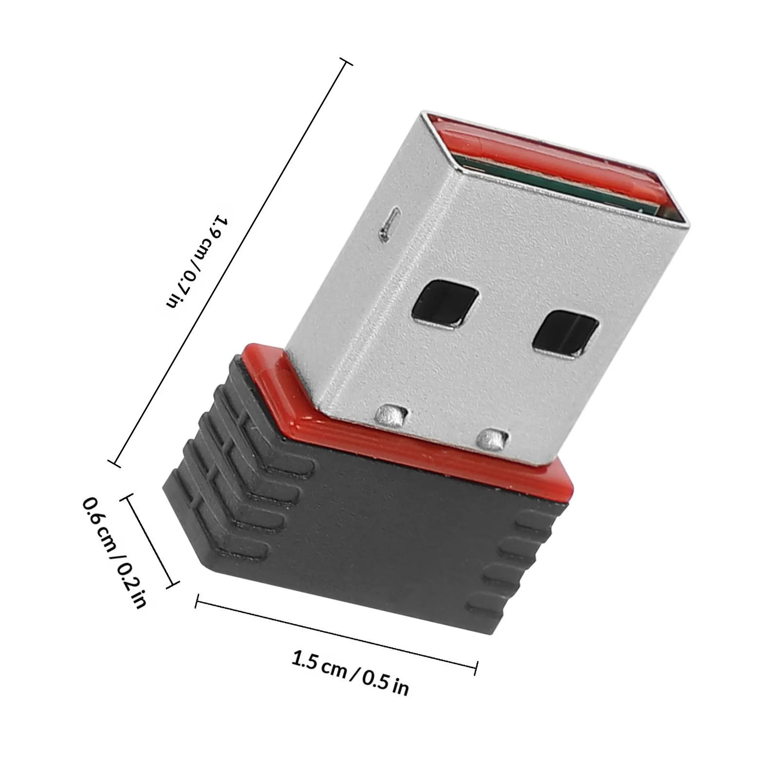 2Pcs Wireless Network Adapter USB Mini WiFi 150Mbps 2.4ghz Wireless Dongle Usb2.0 Fast Data Transfer for Home Studio Black