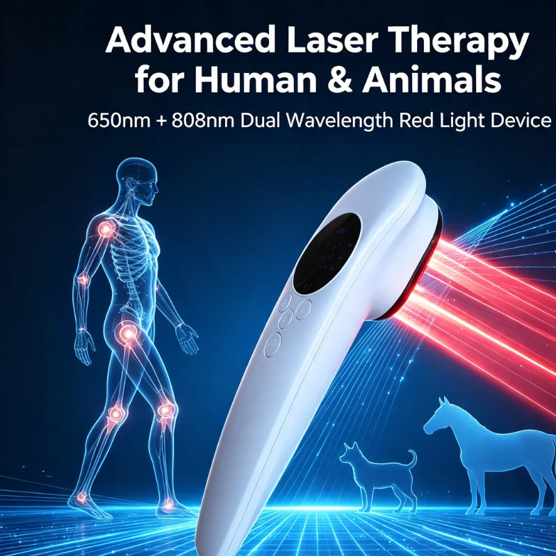Clinical Grade 520mW 650nm 808nm Infrared Cold Laser for Neuropathy Nerve Regeneration Fibromyalgia Pain Relief