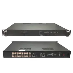 Tuner to IP OSCAM CA DVB-S2 DVB-T T2 DVB-C ISDBT UDP HTTP RTSP 8-channel digital gateway stream receiver RF to IP IRD