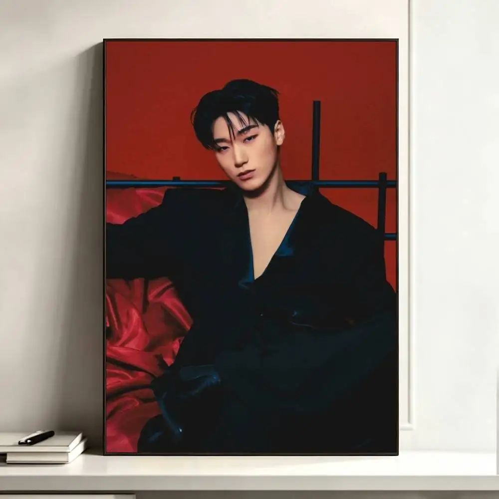 Choi S-San A-Ateez  Poster High Quality Dorm Living Room Aesthetic Wall Decoration Painting Stickers Gift