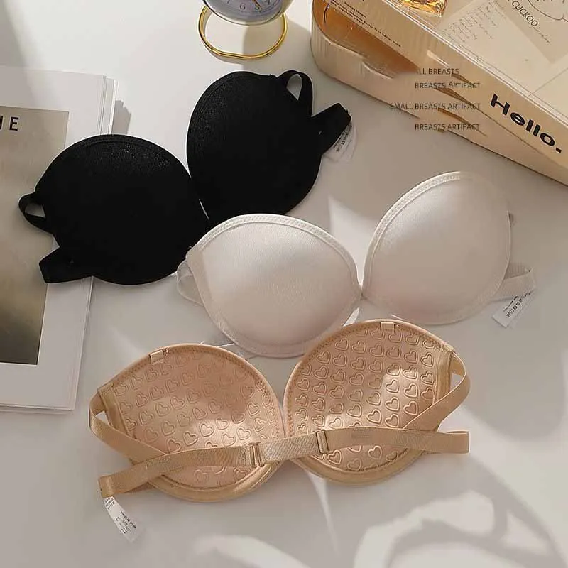 Sujetador Invisible sin Tirantes para Pechos Pequeños, para Chicas, para Unir los Senos y Mostrar un Busto Grande