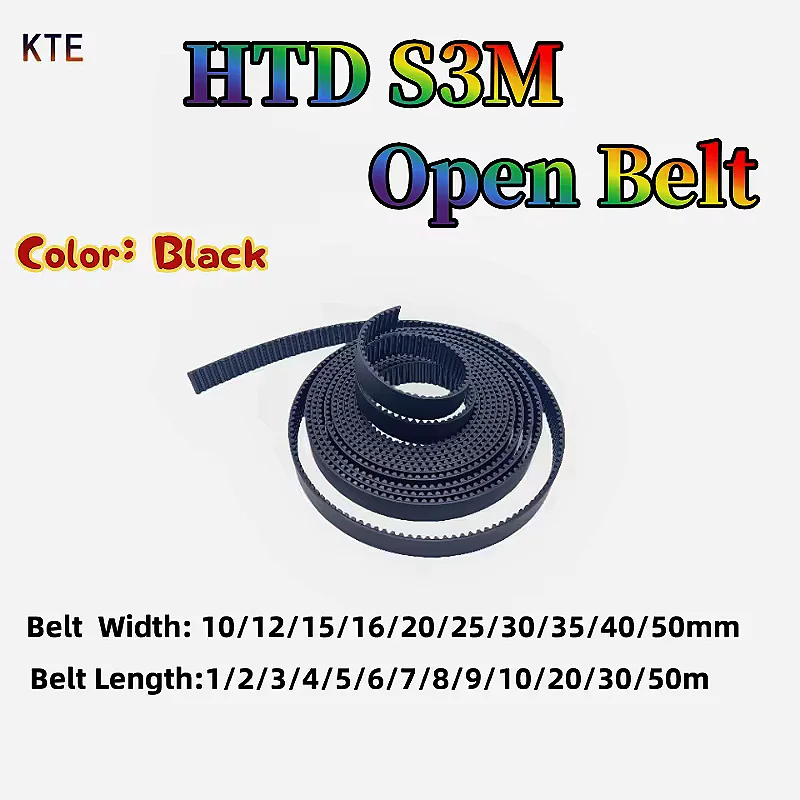 

HTD S3M открытый ремень из искусственной кожи HTD S3M синхронный ремень ширина 10/12/15/16/20/25/30/35/40/50 мм открытый ремень из полиуретана стальной сердечник