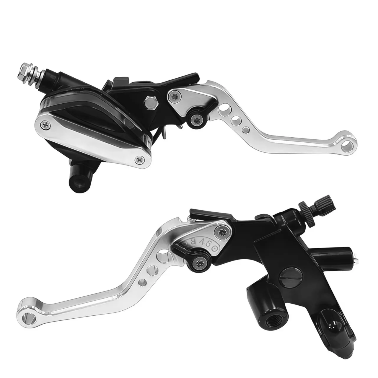 Precise Sensitive Brake Control System Motorbike Brake Aluminum Alloy Lever Silver Motorcycle Brake Ergonomic Grip Design