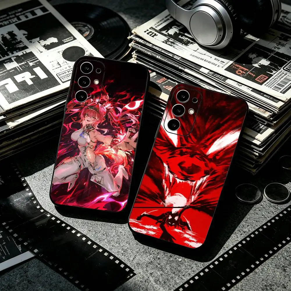 Game Lupa Wuthering Waves  Anti-drop Soft Silicone Case for Samsung S26 S24 S23 S22 S21 Ultra Plus FE Lite Black