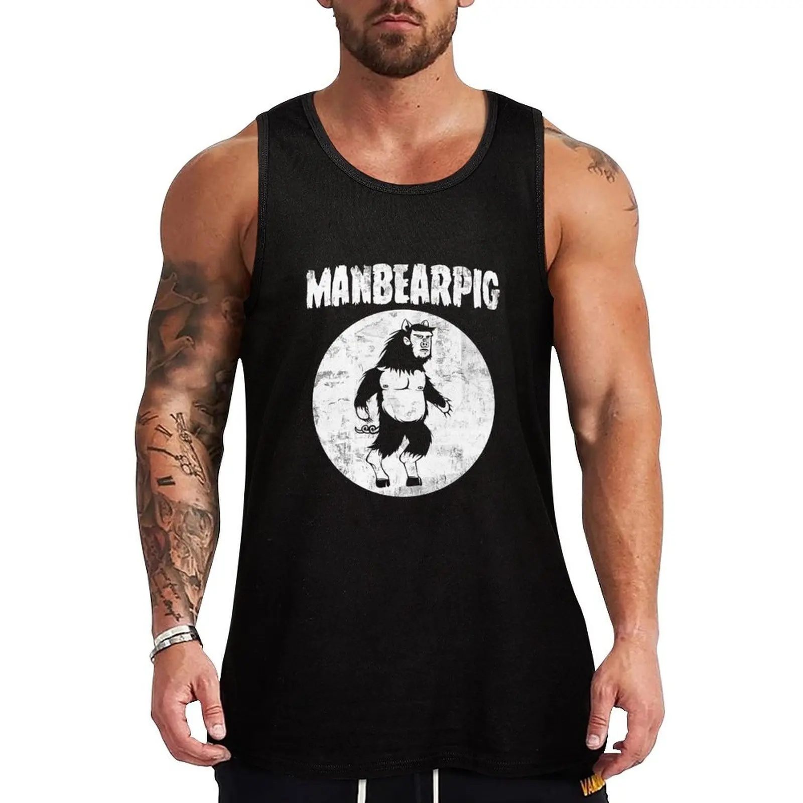 

ManBearPig Tank Top vests for men t-shirt for man anime t-shirts Gym wear