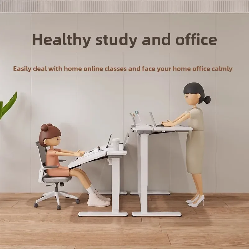 طاولة دراسة للأطفال من أورورا، رفع كهربائي قابل للطي لطلاب المدارس الابتدائية والمراهقين في المنزل لطلاب المدارس الثانوية #3