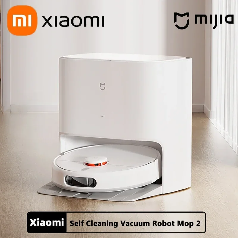 

New XIAOMI MIJIA Self Cleaning Sweeping Robot 2 Sweeping and Dragging Integrated Machine Vacuum and Dragging Machine