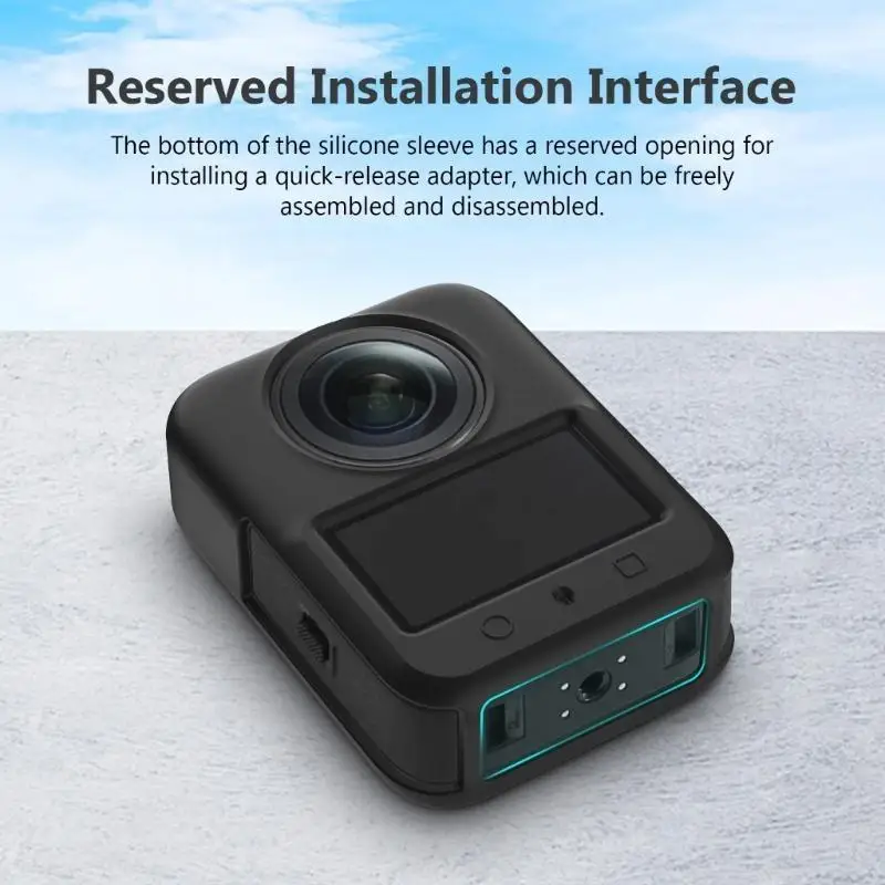 Lightweight Camera Lens Protector Easy Installation 360 Degree Protective Housing Skin Sleeve Replacement for 360 83CE