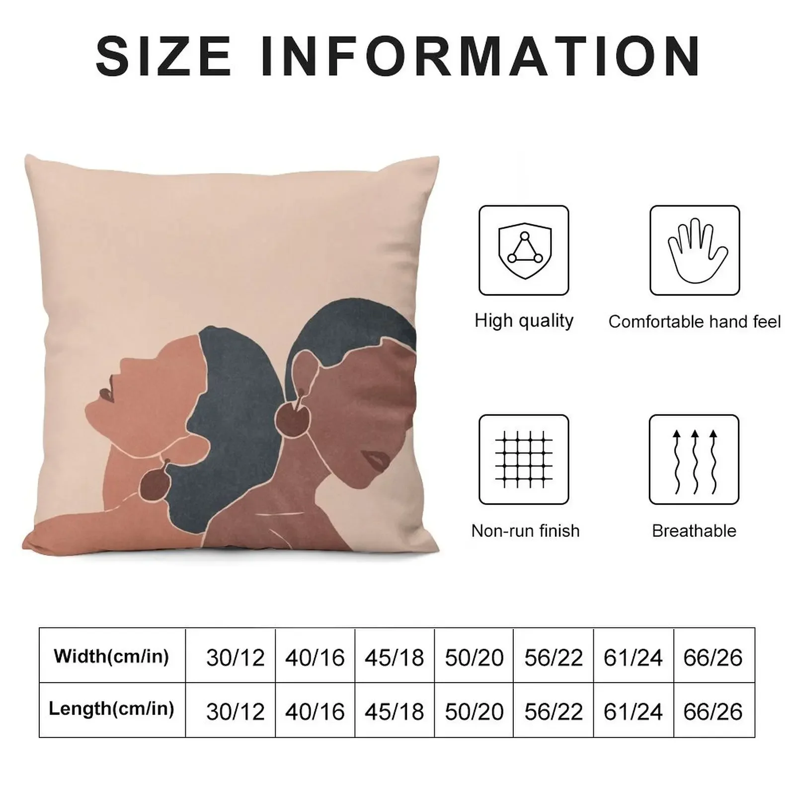 Melanin Afro Women Throw Pillow covers for pillows Decorative pillowcase pillow