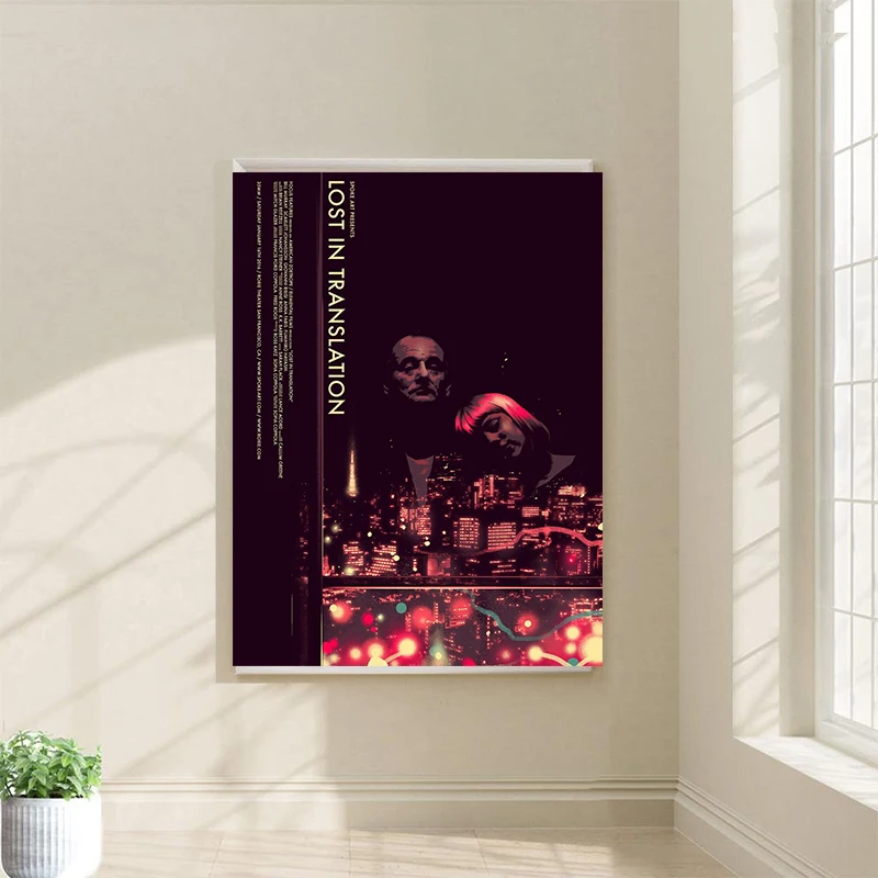 Vintage Minimalist Movie Lost in Translation Character Art Poster Canvas Painting Wall Prints Picture for Living Room Home Decor