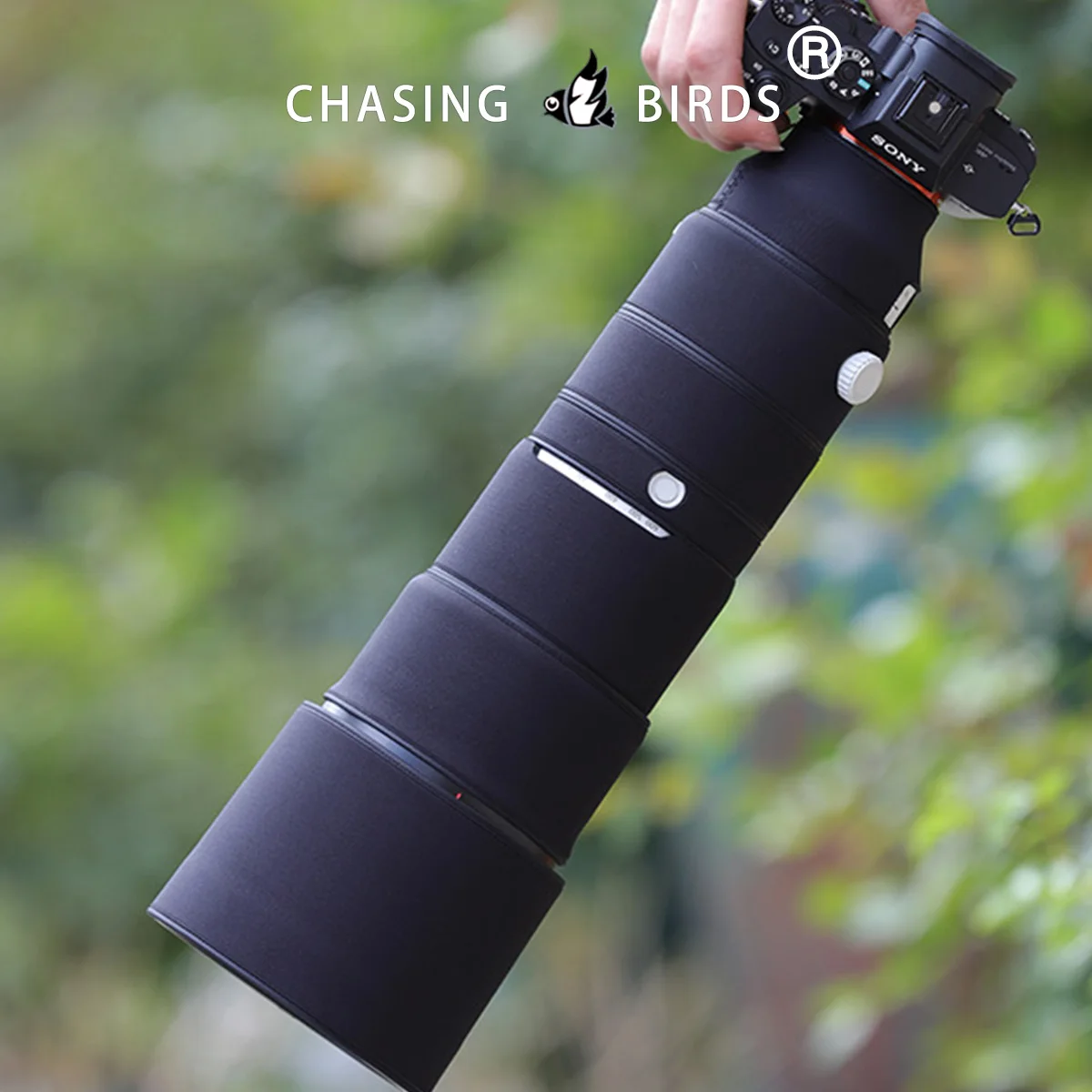 CHASING BIRDS camouflage lens coat for Sony 200-600 mm GM OSS waterproof and rainproof lens protective cover SEL 200600 lens bag