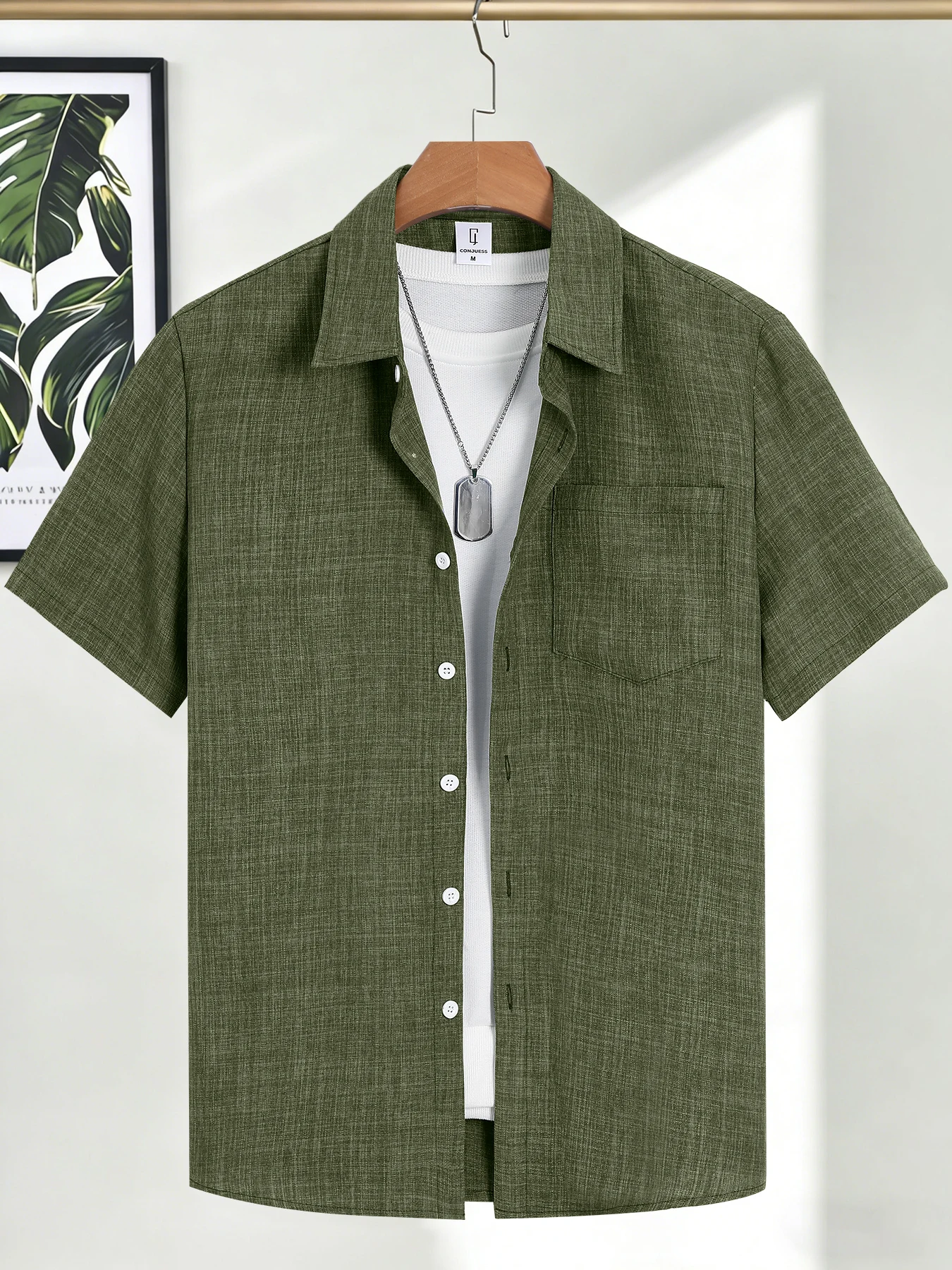 Herren Freizeithemden aus Leinen mit kurzen Ärmeln, stylische Outfits, Designer-Kleidung, günstige Sommeroberteile für Männer