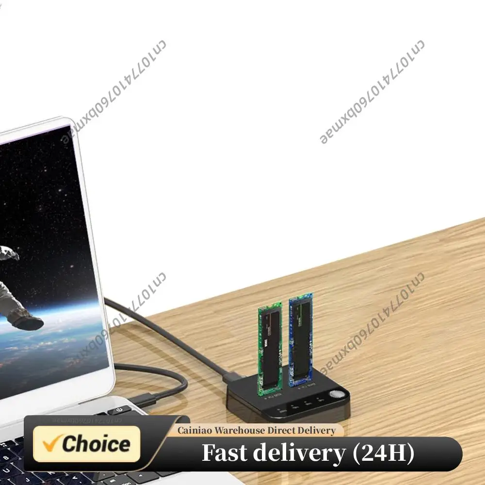 

M.2 SATA/NVMe Dual-Bay Hard Disk Copier Offline Clone Hard Drive Docking Station Data Transmission M.2 Cloner with LED Indicator