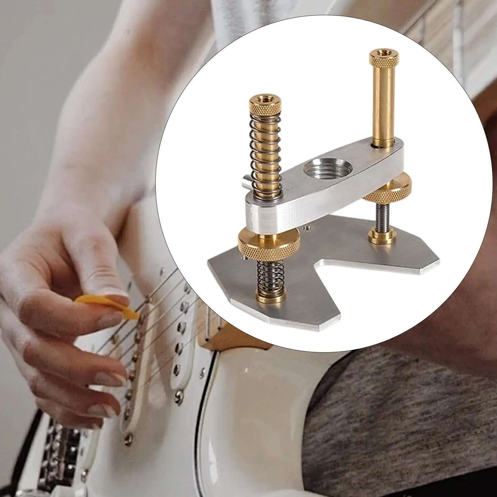 Guitar Sound Hole Base Practical Metal Professional Accessories Musical Instrument Part Adjustable for Show Concert Performance
