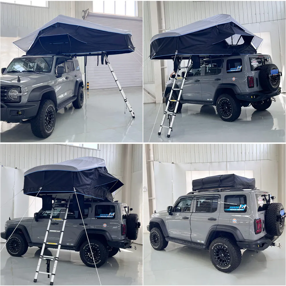 Camper large soft shell roof tent 4 people new 4x4 all-weather heavy-duty roof tent