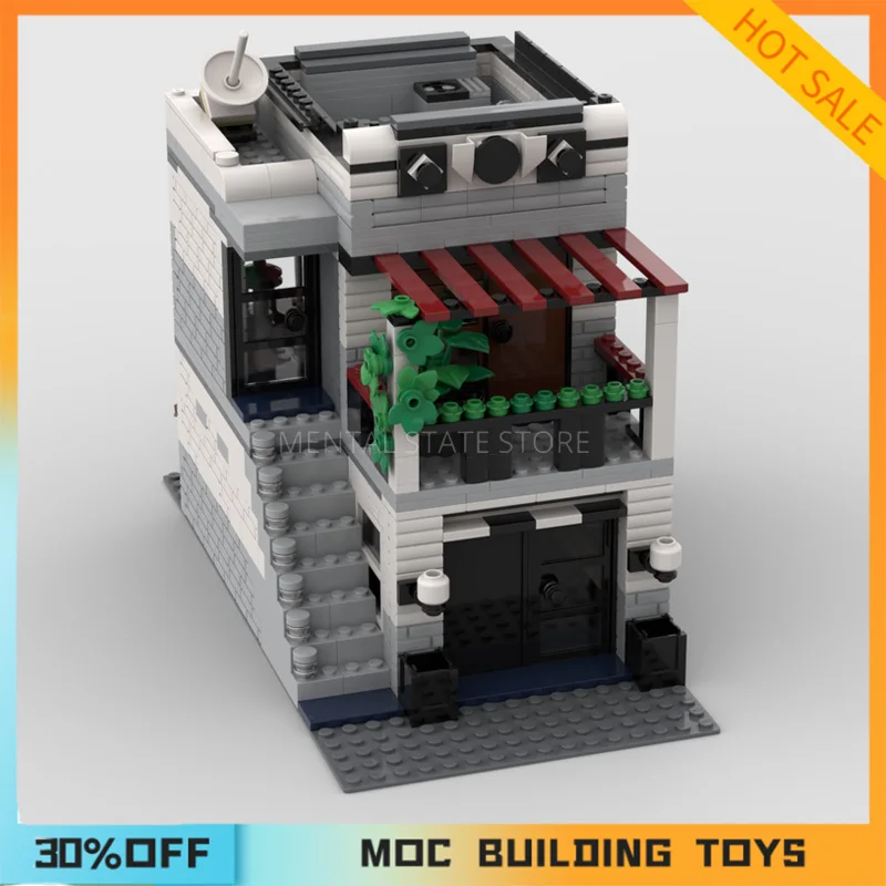 838PCS Customized MOC Wellness Center and Vege Resto Building Blocks Technology Bricks DIY Creative Assembly Toys Holiday Gifts