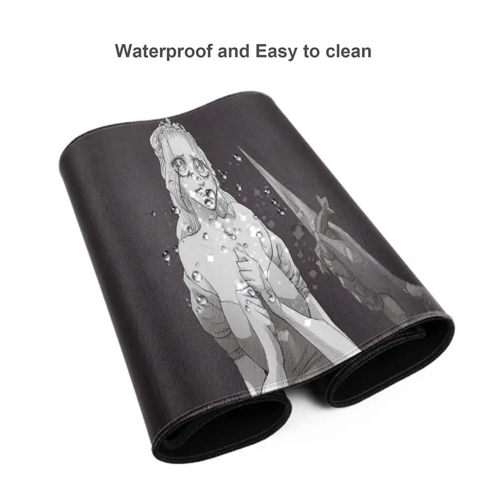 Alfombrilla de ratón antideslizante con bloqueo de borde de goma, alfombrillas de juego, juego de aventura de Thriller, Slay the Princess para ordenador portátil y PC