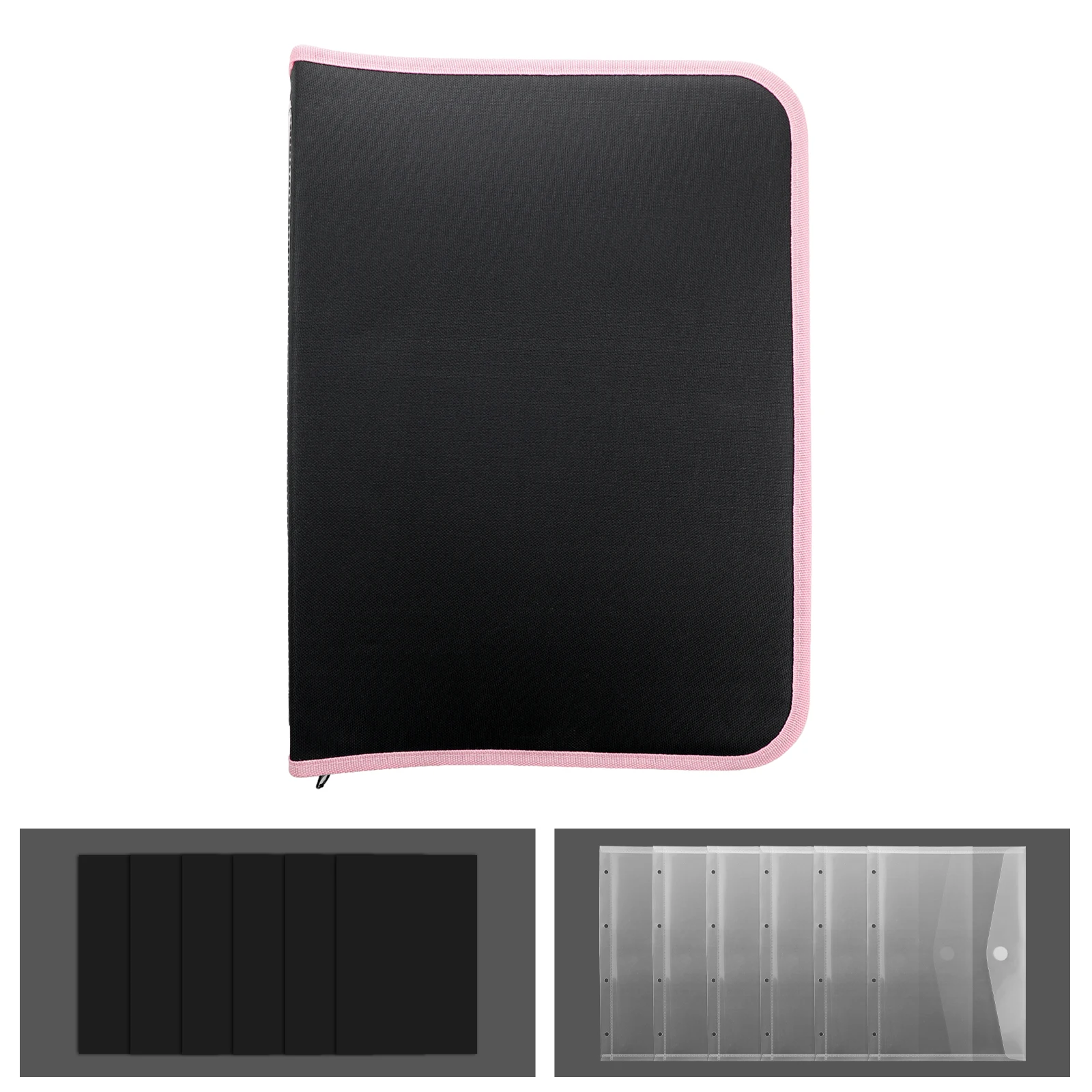 

6 шт. сумка для хранения больших штампов и штампов формата А4 с резиновыми магнитными листами и карманами для хранения высечек, конверты, переплет