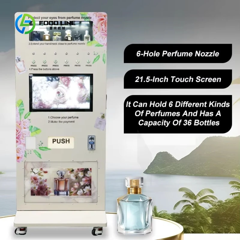High-Definition Smart Interface Fragrance Spray Vending Machine for Cologen Authentic Box Perfume Smart Perfumes Vending Machine