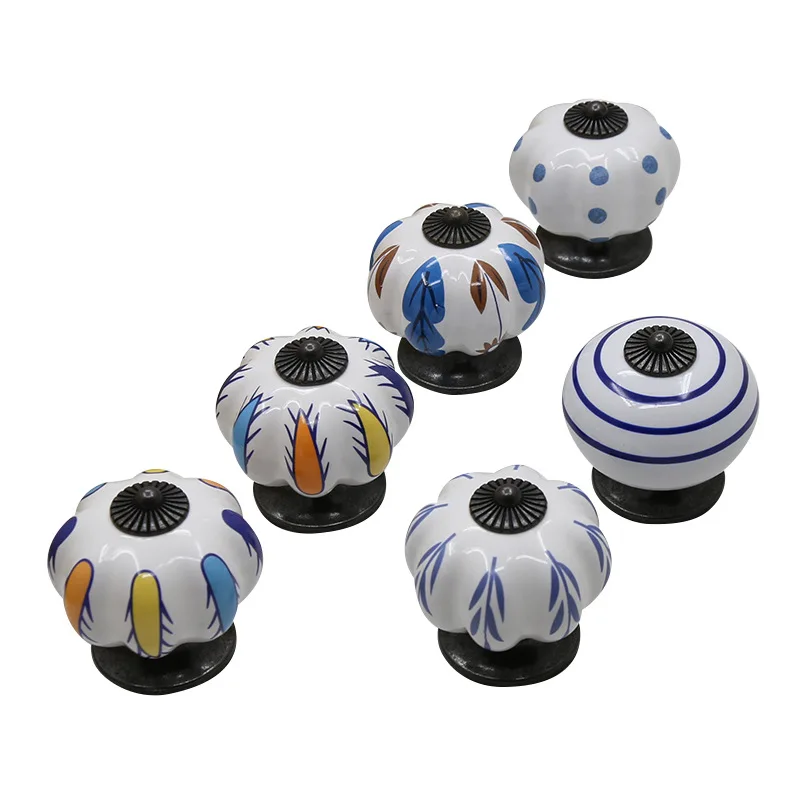 Ceramic Bohemian Style Cabinet Knobs Handles Drawer Closet Room Furniture Door Hardware Cupboard Dresser Wardrobes Pulls