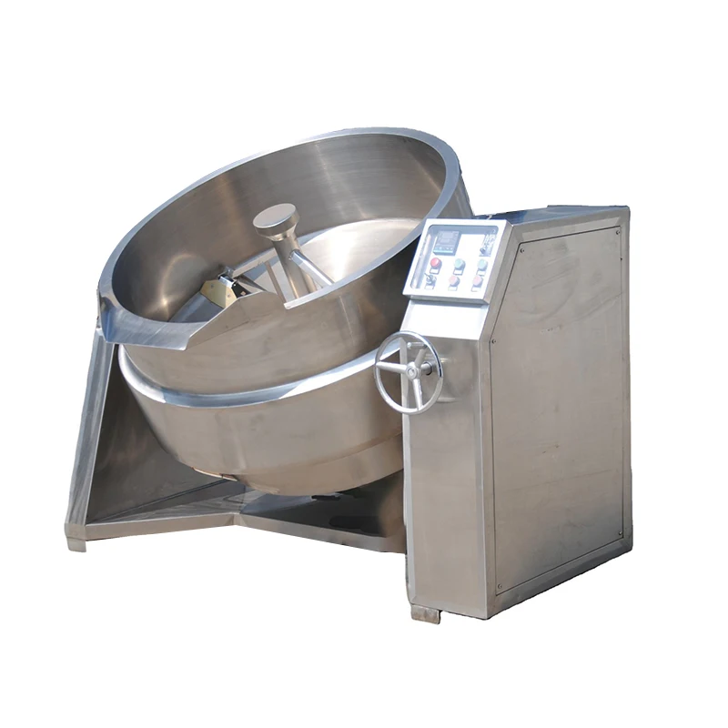 Big Capacity Industrial Automatic Oil Cooking Mixer Machine Jacketed Kettle With Mixer