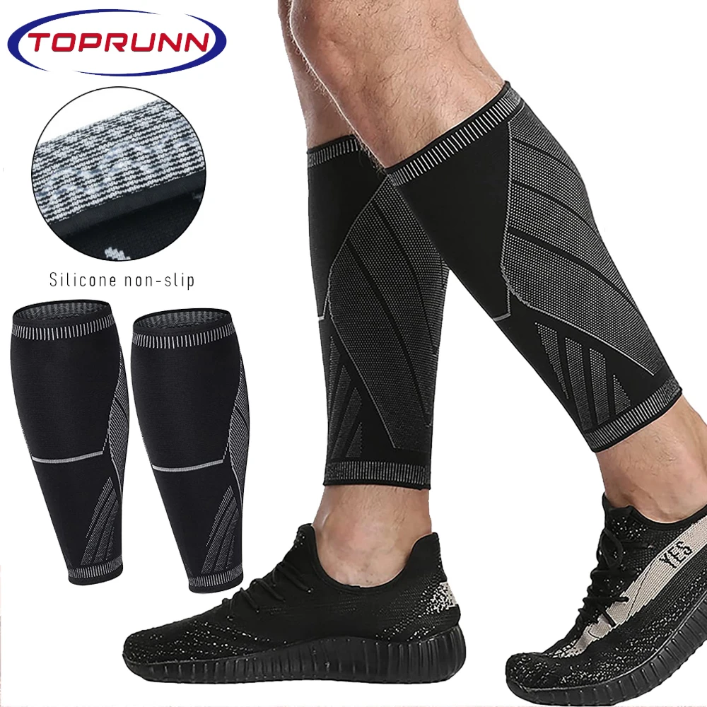 1Pair Compression Calf Sleeve Basketball Volleyball Men Support Calf Running Football Sport Leg Sleeve Cycling Leg Warmers