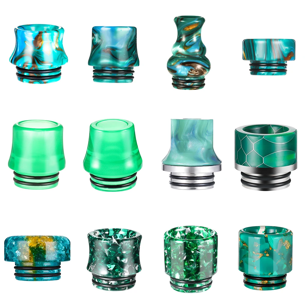 810 Replacement Green Drip Tip Resin Mouthpiece Wide Bore Drip Tip