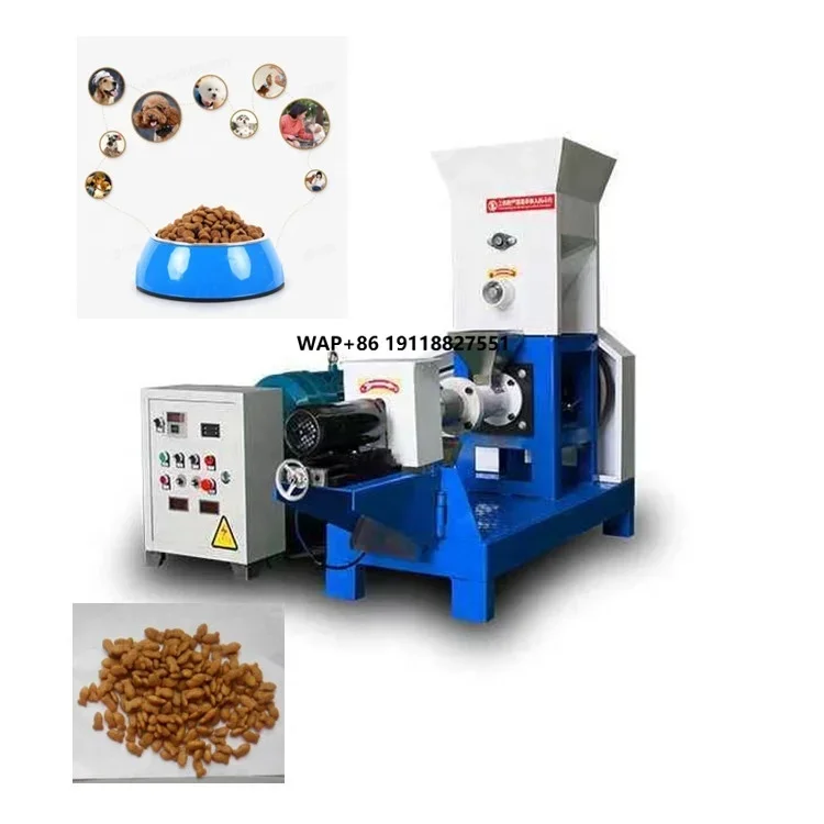 

Automatic 40 Fish Feed Extruder Machine Pet Food Processing with Core Motor Component