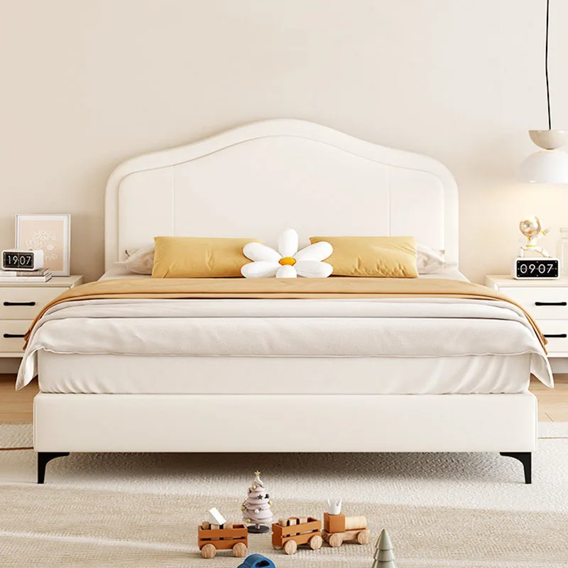 

Girls Wooden Bed Bedroom Luxury Children Modern Baby Queen Double Sleeping Bed Princess Letto Matrimoniale Trendy Furniture