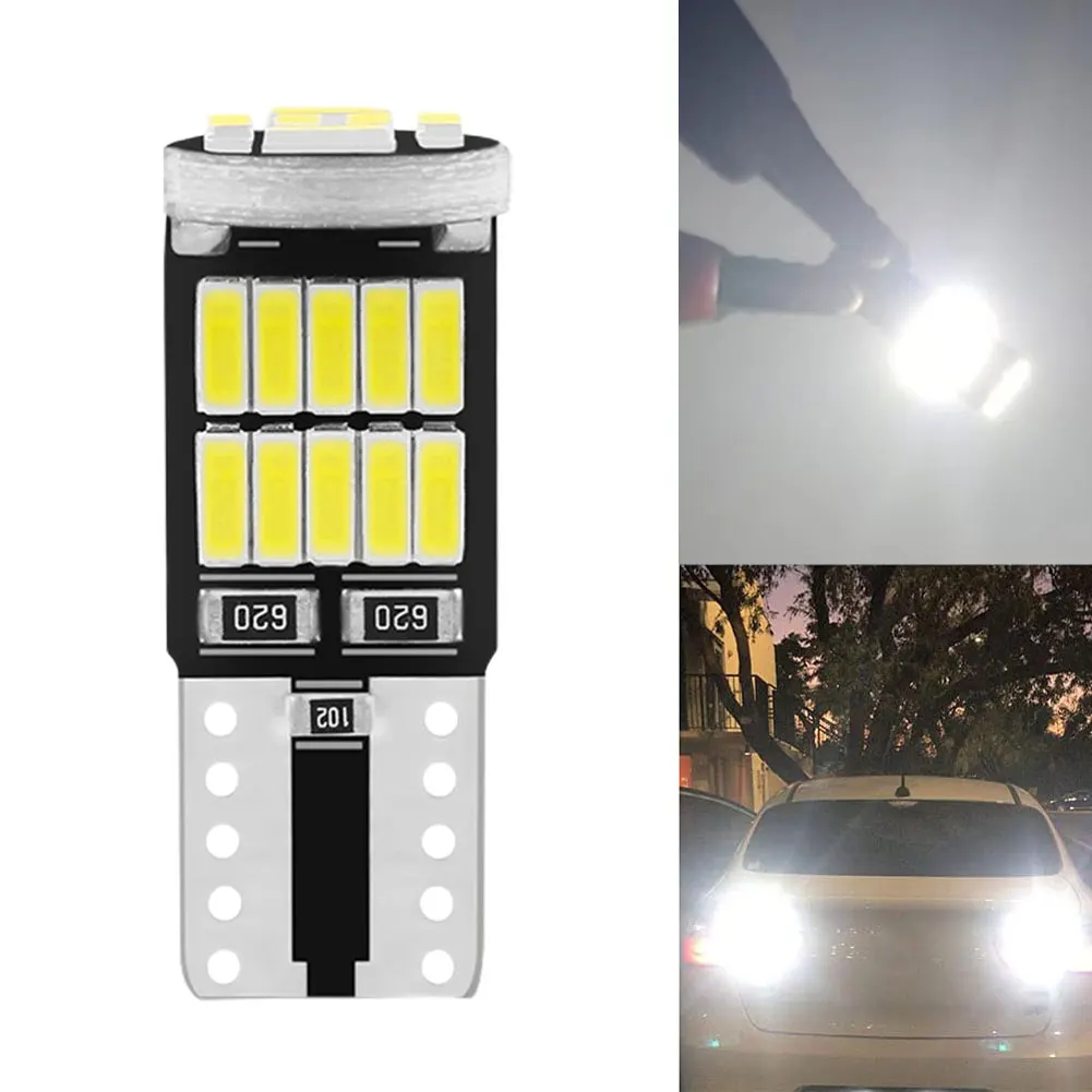 Super Bright Car LED Width Light Bulb, Luz interior, Luzes de instrumentos para veículos, Automóvel, 12V, T10, W5W