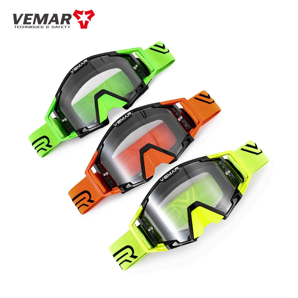 Off-Road Motorcycle Goggles Dustproof Motocross Racing Glasses Windproof for Men & Women Cycling Skiing Outdoor Bike CE Approved