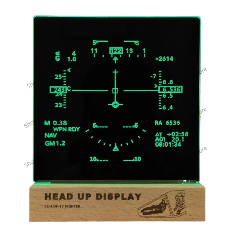 Fighter HUD diffraction level display style table light, ambient light, night light, J-10/JF-17 fighter