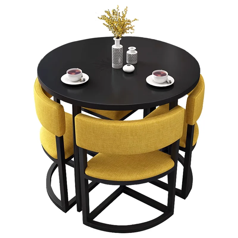 

Nordic simple storage household small round table casual negotiation reception