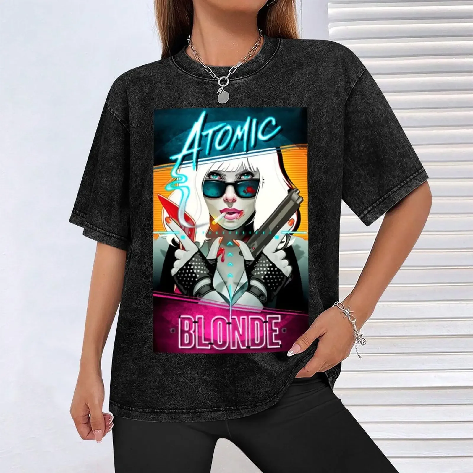 تي شيرت ملصق أشقر ذري هدية للمعجبين، هدية للرجال والنساء، عيد الهالوين، عيد الشكر، تي شيرت عيد الميلاد