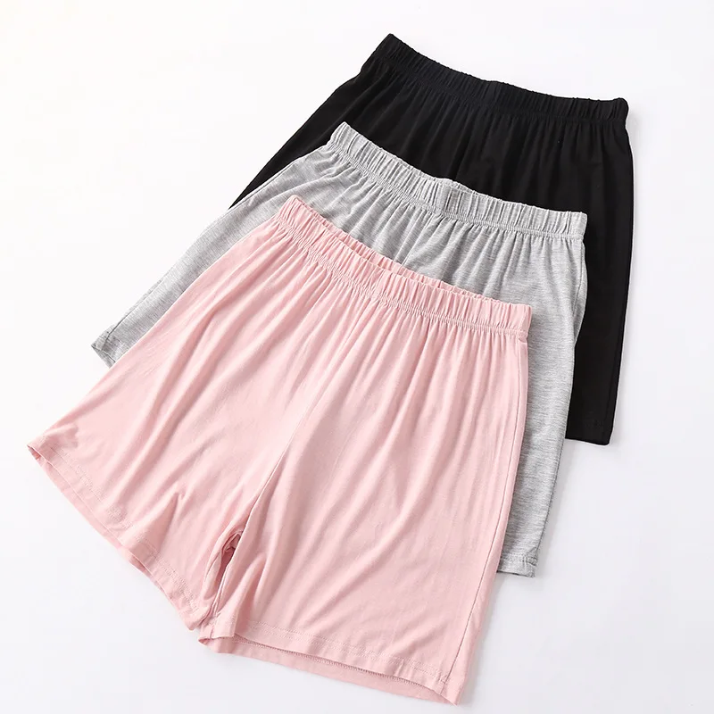 

Summer Women's Sleep Bottoms Women Soft Thin Shorts Casual Homewear Pants At Home Sleepwear Solid Color Sleeping Short Pants