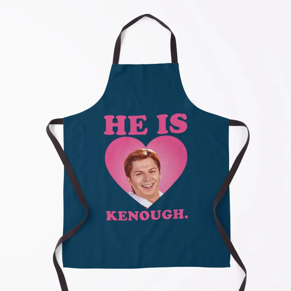 Michael Cera Allan He is kenough Apron Kitchen Kawaii Accessories Things For Home And Kitchen Womens Dresses Apron