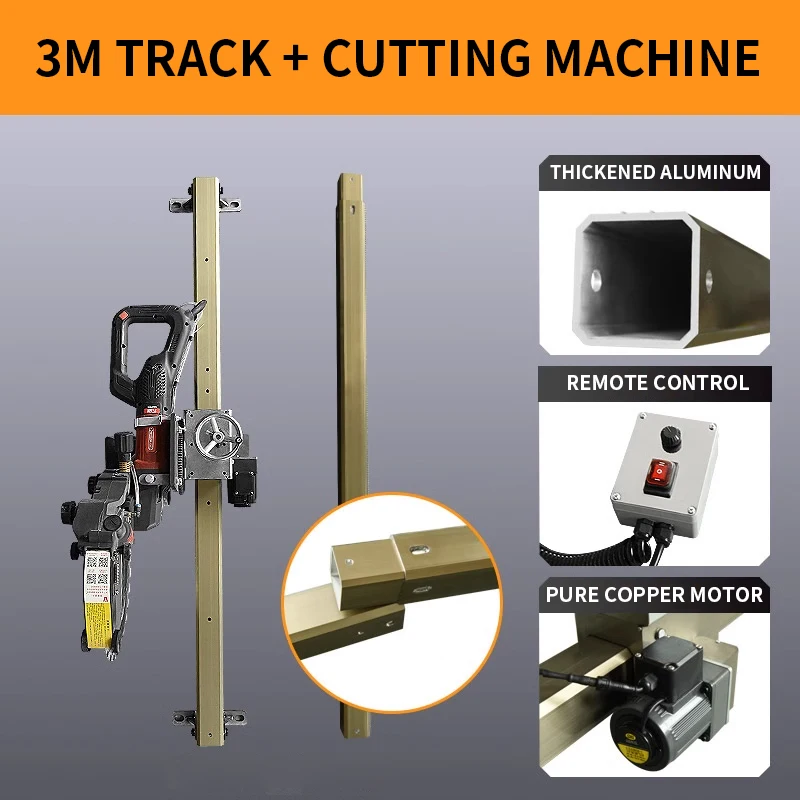 Single Track Beton Automatische Säge Ziegel Cutter Kreissäge Wand Schlitzen Vergroffen mit Sägeblatt und Rollrolle